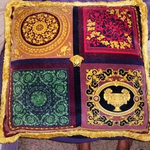 Beautiful Authentic Versace Silk Pillow 17x17